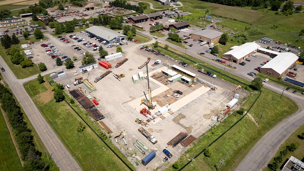 The Cornell University Borehole Observatory (CUBO) drill site.