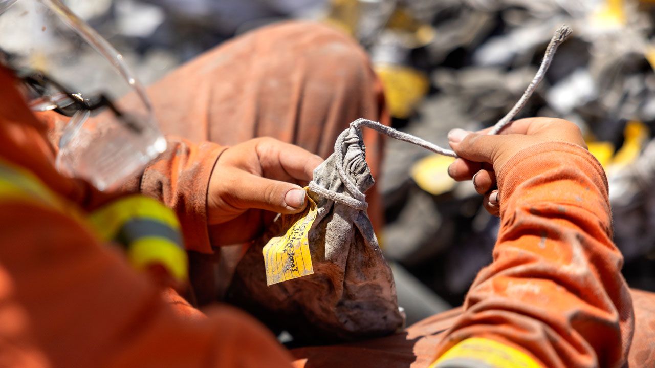 Rock samples from the drill site will be classified, studied, and archived. (July 7, 2022)